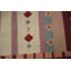 Tapis de couloir géométrique Kilim tissé à la main 3 x 13