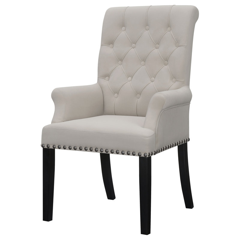 Norwich Upholstered Dining Arm Chair, Sand