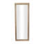 Grand miroir mural en bois brun Bhavisha