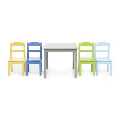 Kids 5 Piece Rectangular Play Or Activity Table and Chair Set