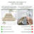 Willow 3 Pieces Towel Set – 100% Combed Cotton, Premium Quality 630 GSM, Ivory, Ultra-Soft & Highly Absorbent (1 Bath, 1 Hand, 1 Wash Towels set)-50988660-50988648