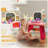 Qaba Vanity Set, Toddler Makeup Table with Faucet, Mirror, LED Light, Music, 23 Accessories, Pretend Play Set for Girls 3-6 Years-1362380658