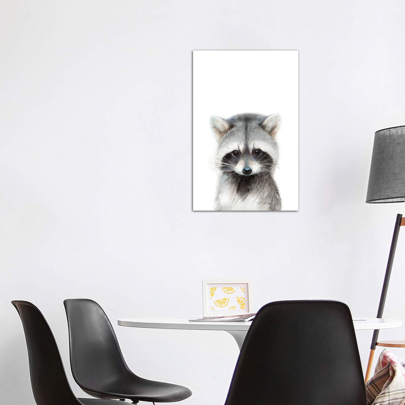 Baby Raccoon - Wrapped Canvas Painting, 101.6 cm H x 66.04 cm W x 1.91 cm D