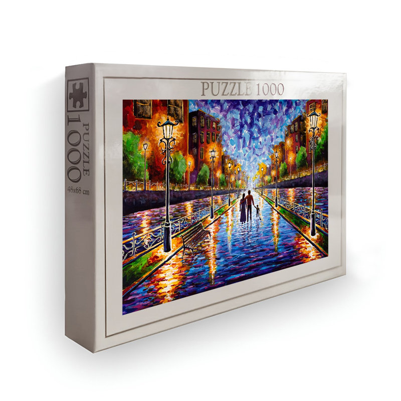 1000-Piece Jigsaw Puzzle, 26.8 x 18.9 inches | High-Quality 100% Cardboard, Vibrant Design | Perfect for Family Fun, Stress Relief & Educational Play | Gift for Adults & Kids | Box Size: 13.2 x 9.1 x 2.0 inches