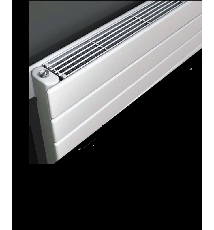 Hot Water Baseboard Horizontal Flat Panel Raditors, 9" H x 50" W