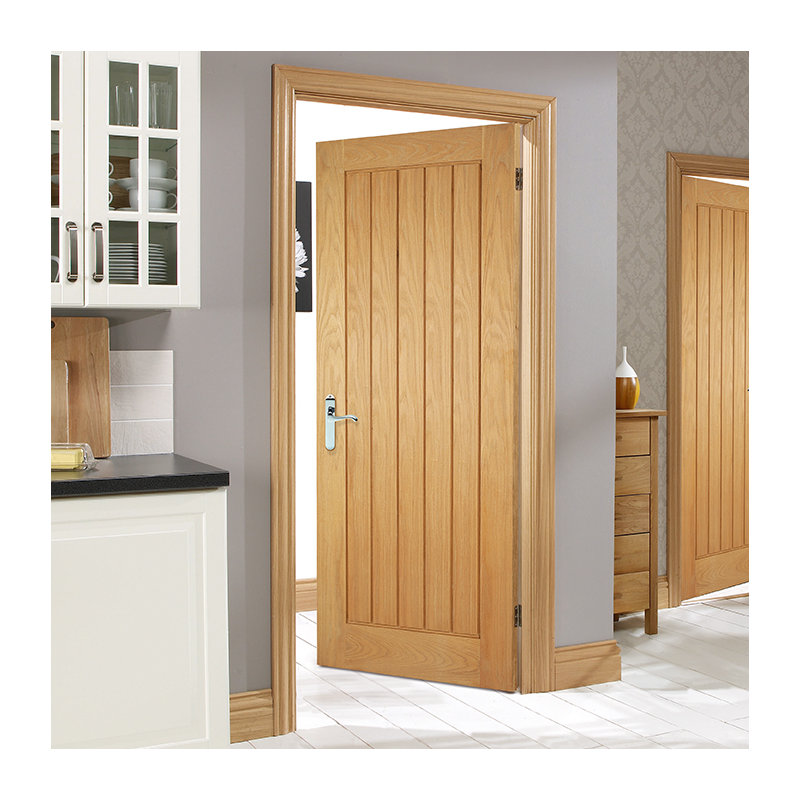 Mexicano Unfinished Oak Internal Fire Door, 1981mm H x 686mm W x 440mm D