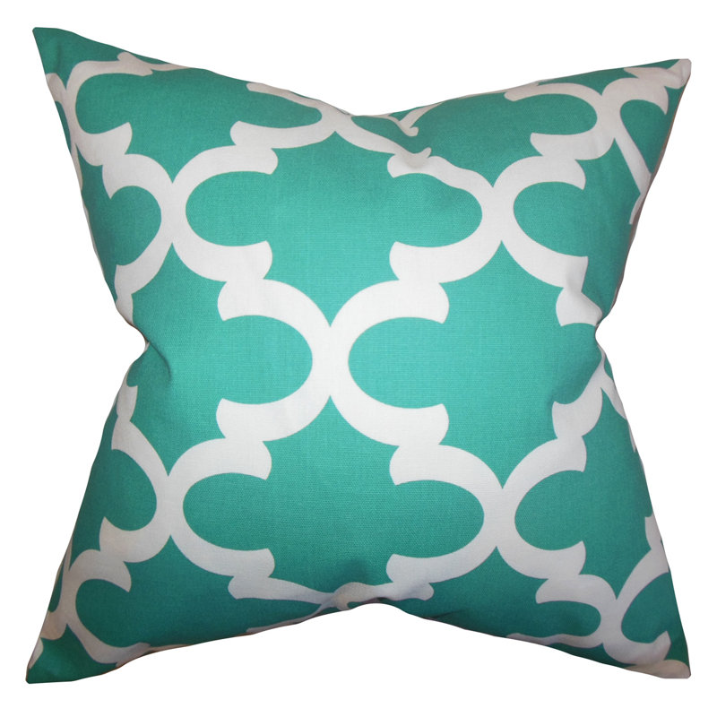 Coussin 100 % coton, Noir, 20 po x 20 po, Plumes