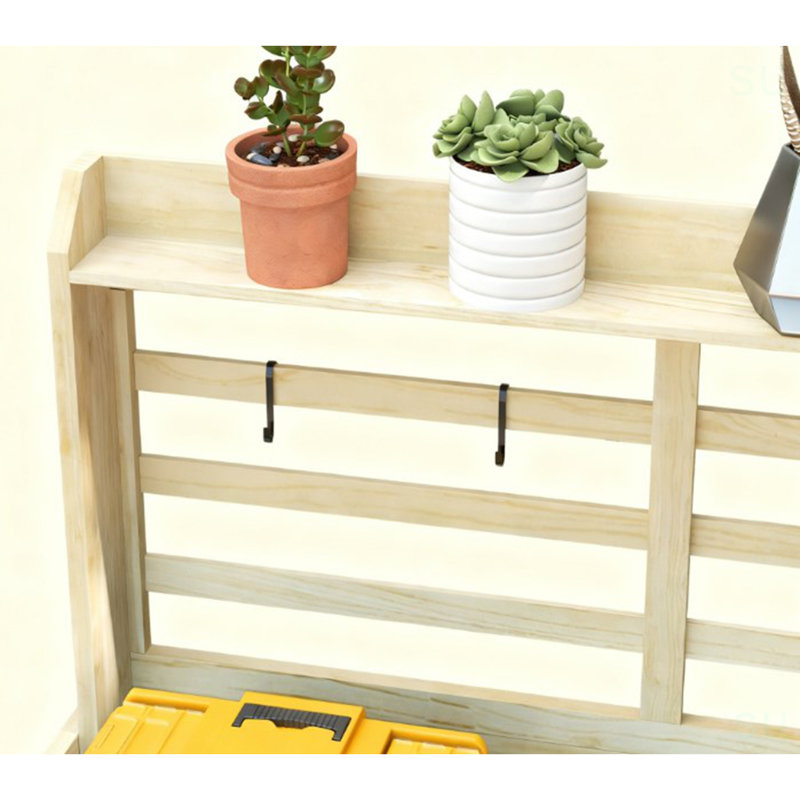 Potting Bench,Wooden Potting Bench, Natural Wood
