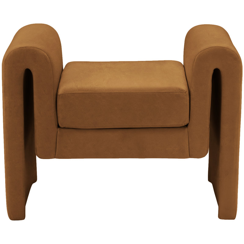 Sloan Upholstered Bench, Saddle Velvet