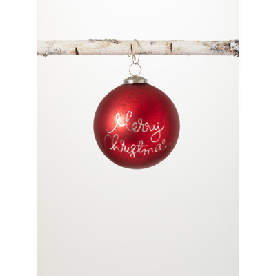 Summey 5'' Glass Christmas Ball Ornament