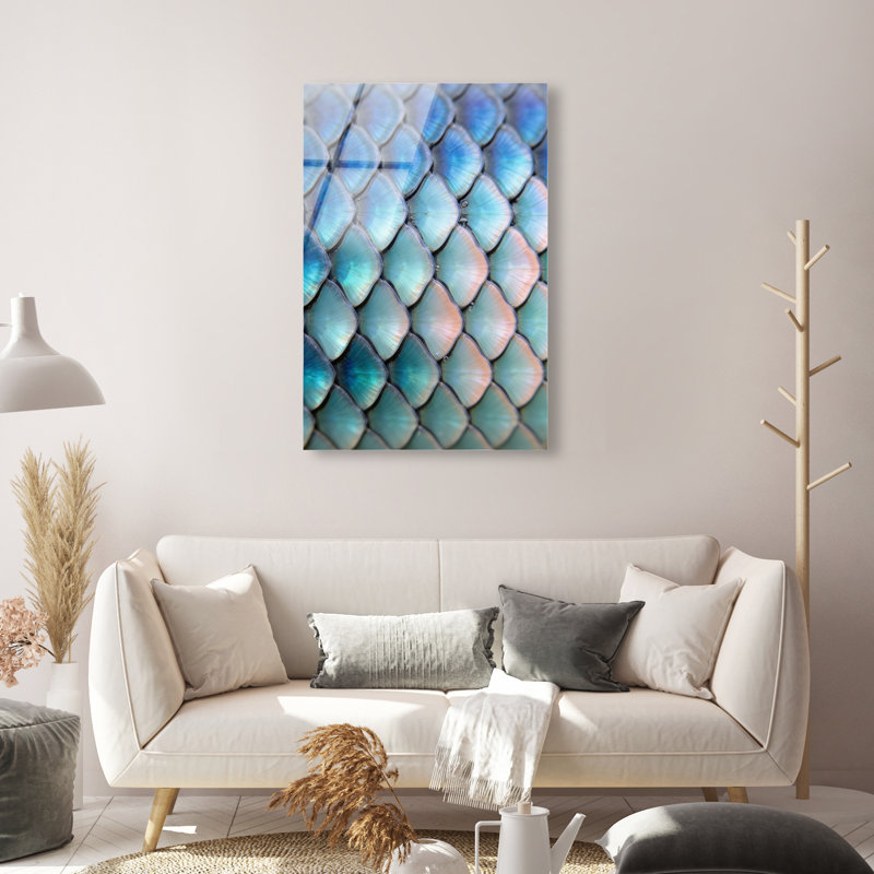 Mermaid Zoom Acrylic Painting Print, 15"H x 10"W, High-Gloss Acrylic Print