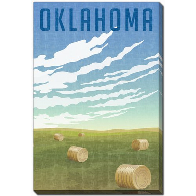 Oklahoma State Poster, 28" H x 22" W