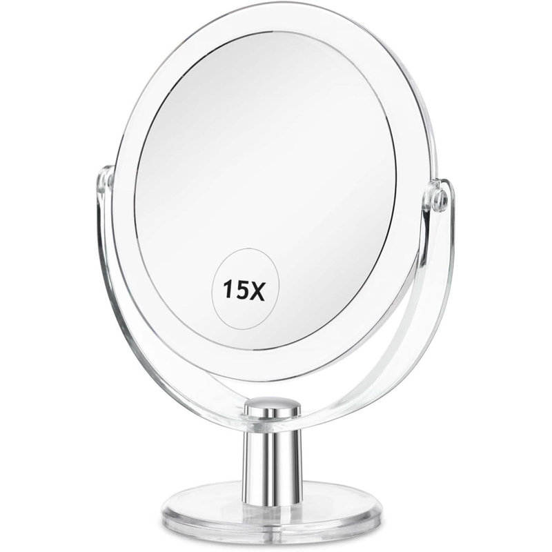 Miroir de maquillage avec support Miroir de coiffeuse