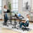 Mobile Computer Desk With Tilting Table, Adjustable Small Standing Desk W/ Monitor Shelf For Office-1003639534
