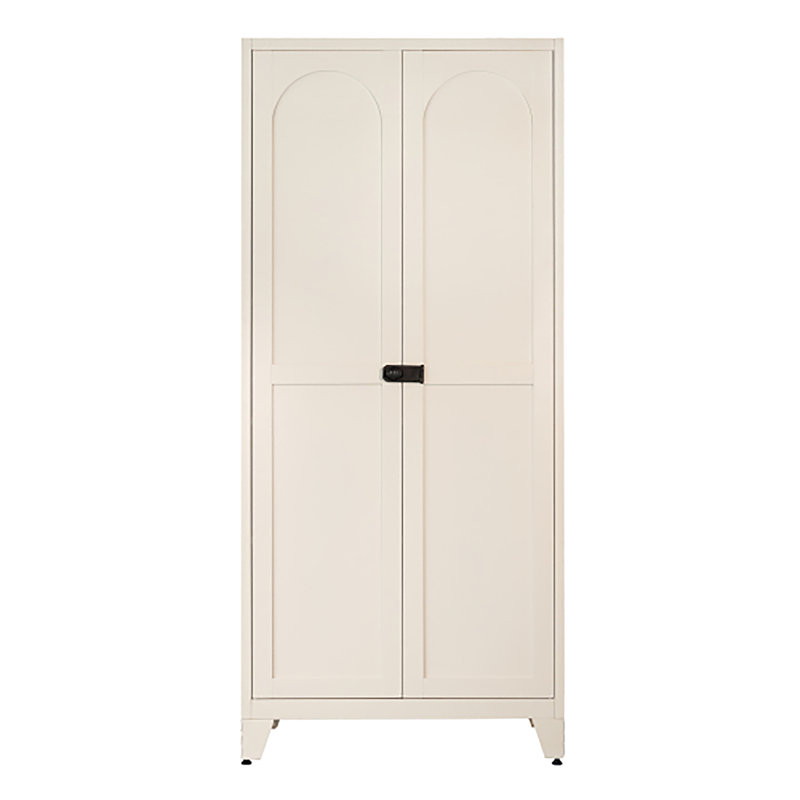 Armoire de rangement en métal de 70,87 po de hauteur avec serrure à combinaison à 3 chiffres et garde-manger en acier avec 4 tablettes réglables