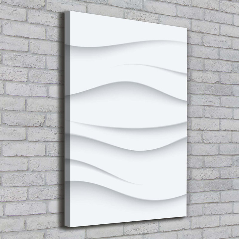 Waves Abstraction - Wrapped Canvas Print