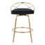 Tabouret de comptoir pivotant 25,25 po Lakyia