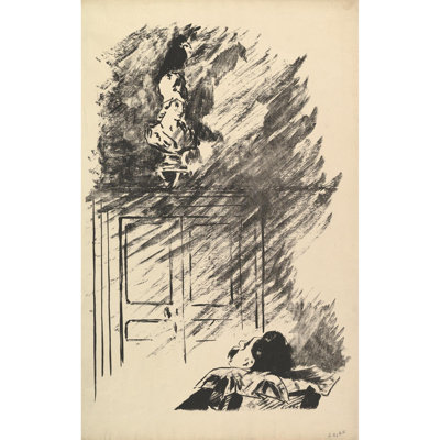 Perched upon a Bust of Pallas. Illustration to The Raven by Edgar Allan Poe (1875)
