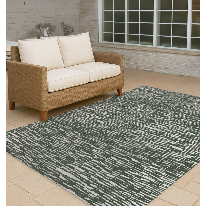 Strands Non-Slip Outdoor Rug, Rectangle 8' x 10'