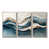 Toile naturelle avec cadre flottant