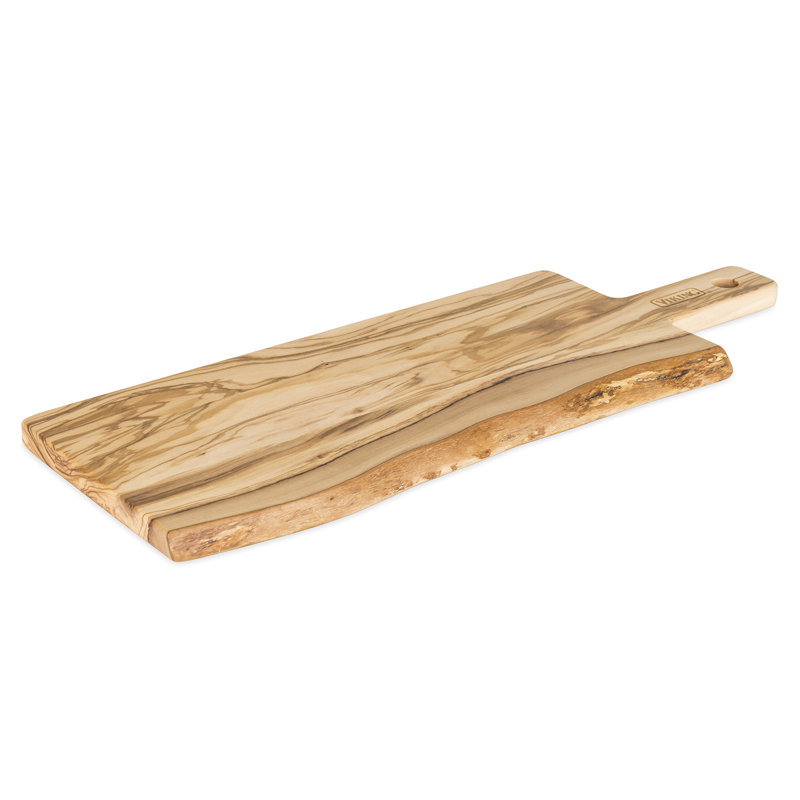 Viking Olive Wood 21.5 Inch Serving Paddle Board, 7.88" W x 22" L