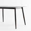 Grande table rectangulaire avec base en métal solide et moderne