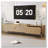 TV Stand for TVs up to 80'' , Modern Farmhouse Media Console, Entertainment Center with Solid Wood Legs