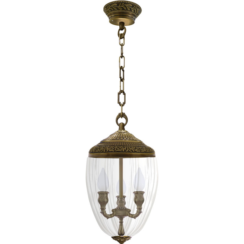 Salas 3 - Light Candle Style LED Chandelier, Antique Brass