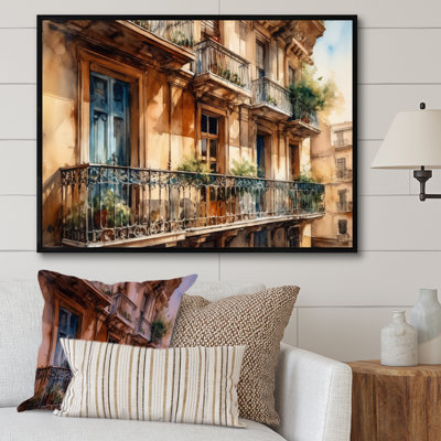 Ruhama Barcelona Old World Charm III sur impression sur toile
