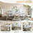 70.08" Metal Base Dining Table-1567177226