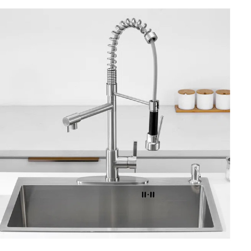 ABTIABGY Kitchen Faucet, Brushed Nickel