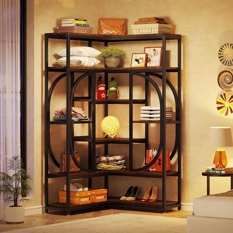 Bibliothèque standard H 69,29 "x l 35,43", Brun