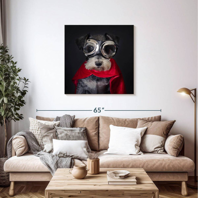 Crowle Superhero Schnauzer, 36" H x 36" W