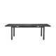 Gibraltar 96'' Extendable Powder Coated Aluminum Outdoor Dining Table
