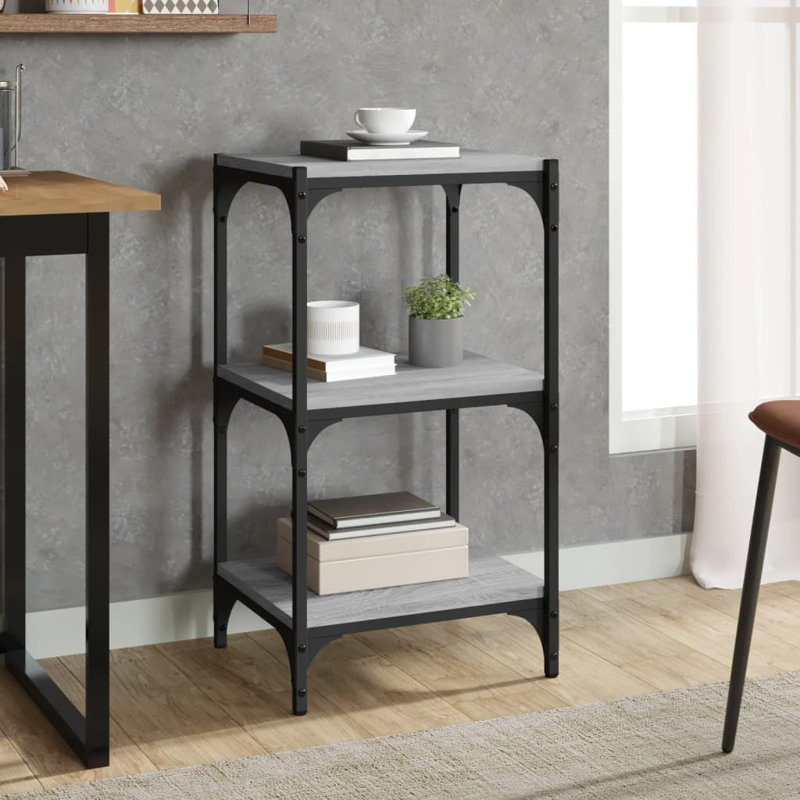 Casebier 70.5cm H Standard Bookcase, Grey, 70.5cm H x 40cm W x 33cm D