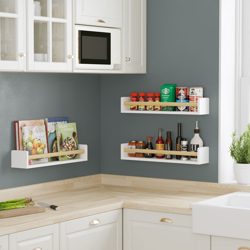 Edney 3 Piece Paulownia Floating Shelf