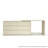 ERRY Extendable L-Shaped Makeup Vanity Desk with 6 Drawers and Cream White Finish