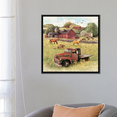 Barns and Old Truck par Greg & Company - Reproduction