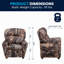 Fauteuil inclinable contemporain pour enfants avec porte-gobelet et appui-tête Kimsey LeatherSoft