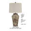 Ceramic Table Lamp With Linen Shade