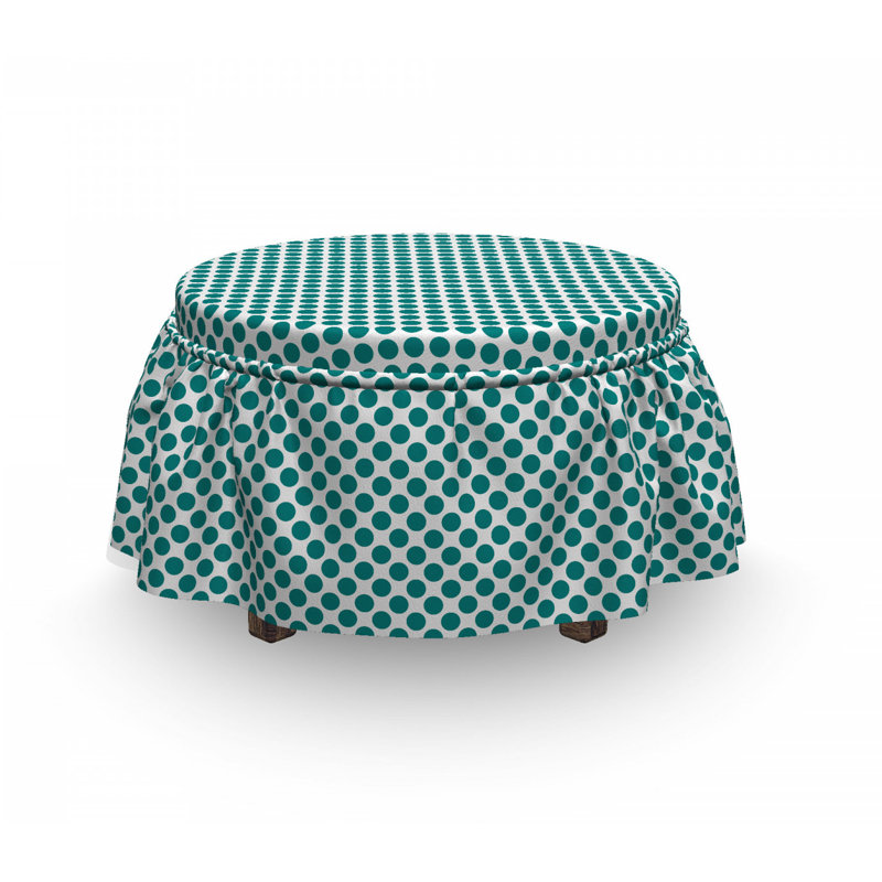 Ensemble de housse pour repose-pieds à coussins carrés pour boîte 2 pièces design vibrant