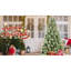 Arbre de Noël de 7,5 pi avec 450 lumières à DEL blanc chaud pré-enfilées, 1588 pointes mixtes, 92 branches de pin, support en métal pour une durabilité à long terme et une branche à charnière à aiguille dure