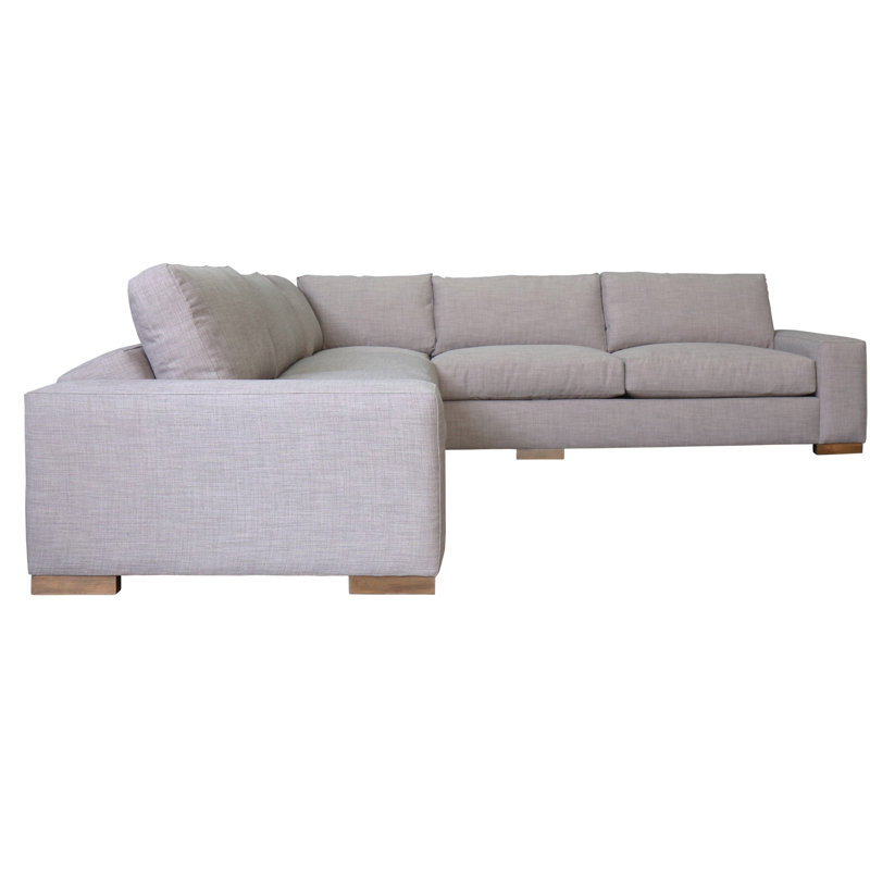Canapé modulaire Brann de 120 po de largeur Brann, Noyer, Colombe Hamstead