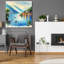 «Lake Como Watercolor» par Rey Klimt, art mural en verre acrylique-793848609