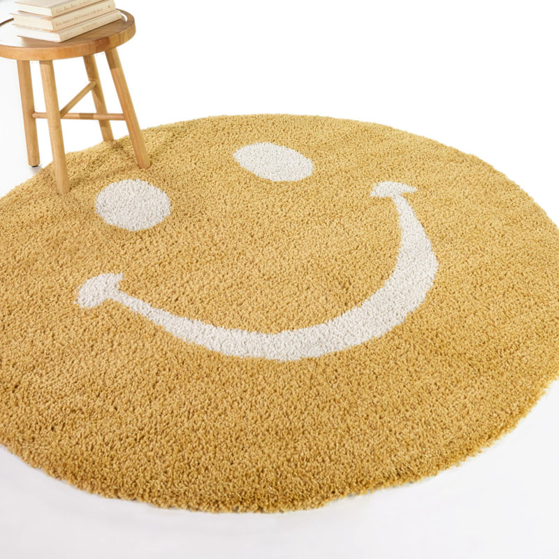 Tapis souriant à poils longs Smiley Kids