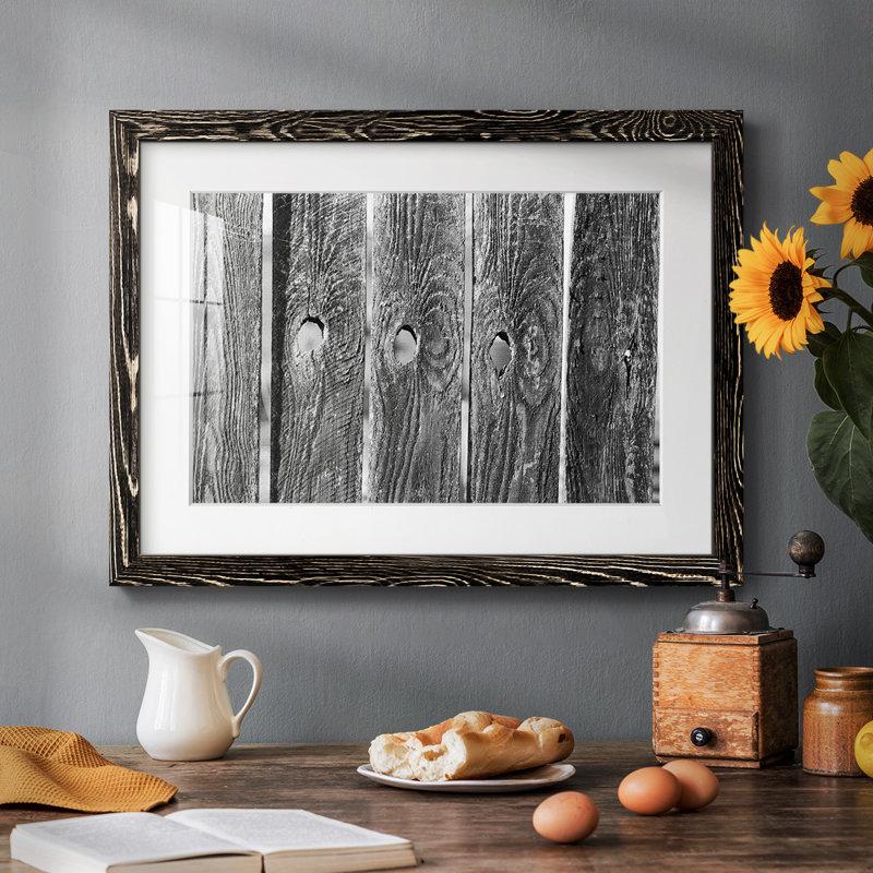 Found Textures II, reproduction d'art encadrée, Noir, H 18 po x l 26 po x P 1,5 po