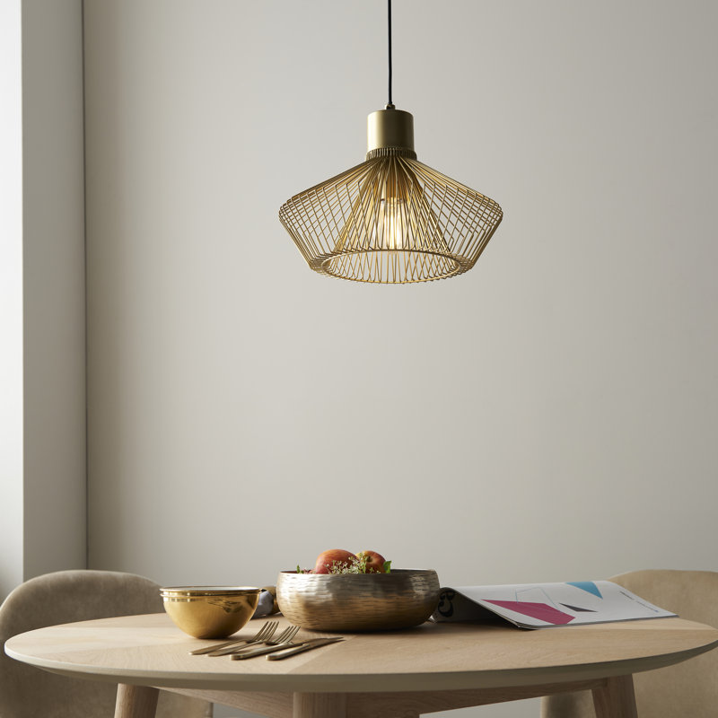 Jeff 1 - Light Gold Unique/Statement Pendant