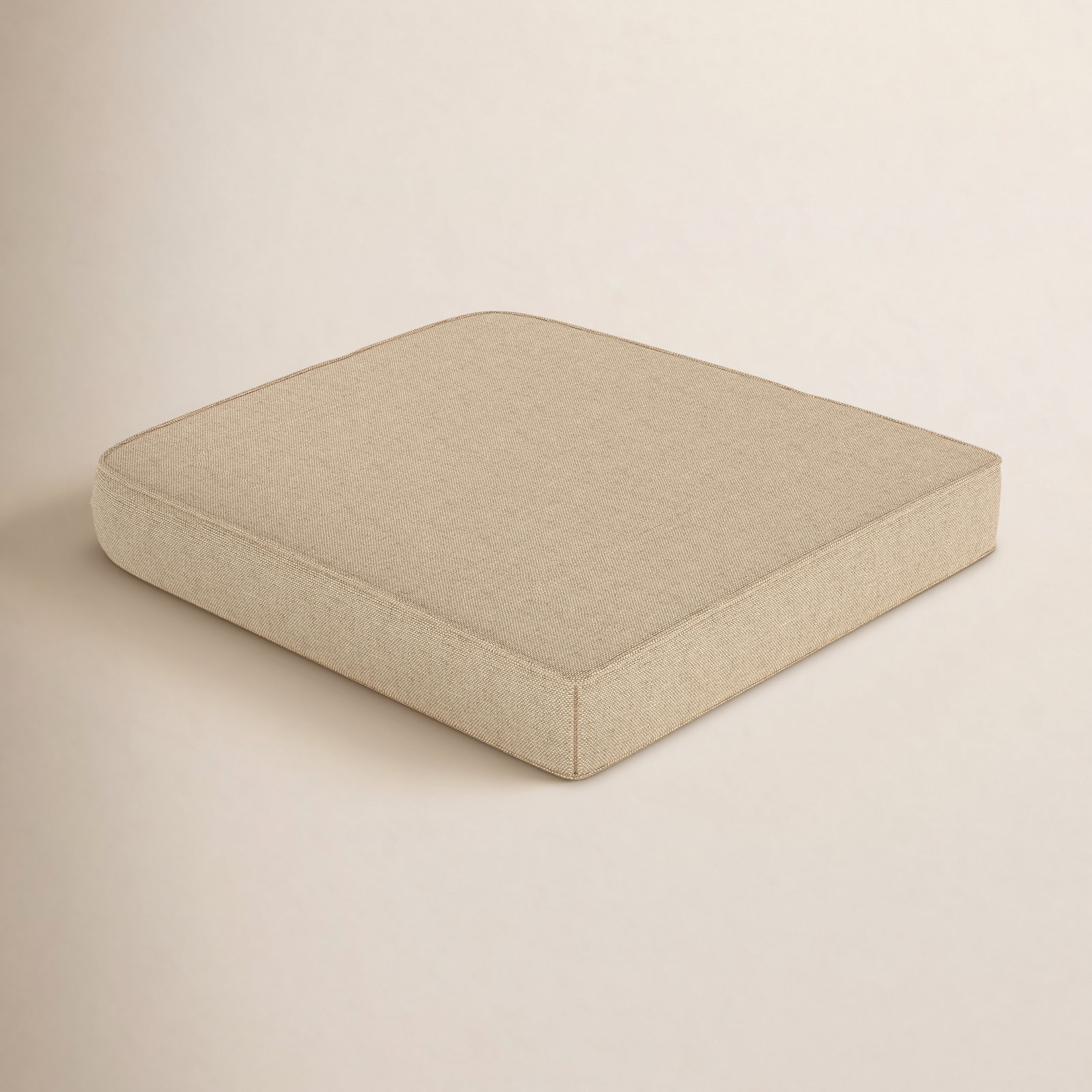 Sunbrella® Seat Cushion, Antique Beige Sunbrella® Canvas, 20" W x 18" D