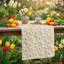 Chemin de table doux et moelleux en fausse fourrure beige