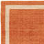 Anwitha Bordered Handmade Orange Area Rug-1525467178